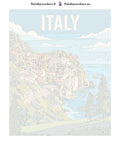 Thumbnail for Numbered canvas - Italy Travel Poster 40x50cm