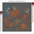 Thumbnail for Diamond painting adhesive canvas preview - Jack-o'-Lantern Bouquet