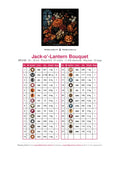 Thumbnail for DMC color chart for Jack-o'-Lantern Bouquet diamond painting - 27 colors