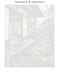 Thumbnail for Numbered canvas - Japanese House and Garden 40x50cm