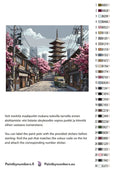 Thumbnail for Color chart and instructions - Japanese Street with Pagoda 50x40cm