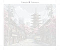Thumbnail for Numbered canvas - Japanese Street with Pagoda 50x40cm