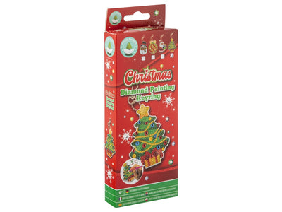 Christmas tree keychain diamond painting