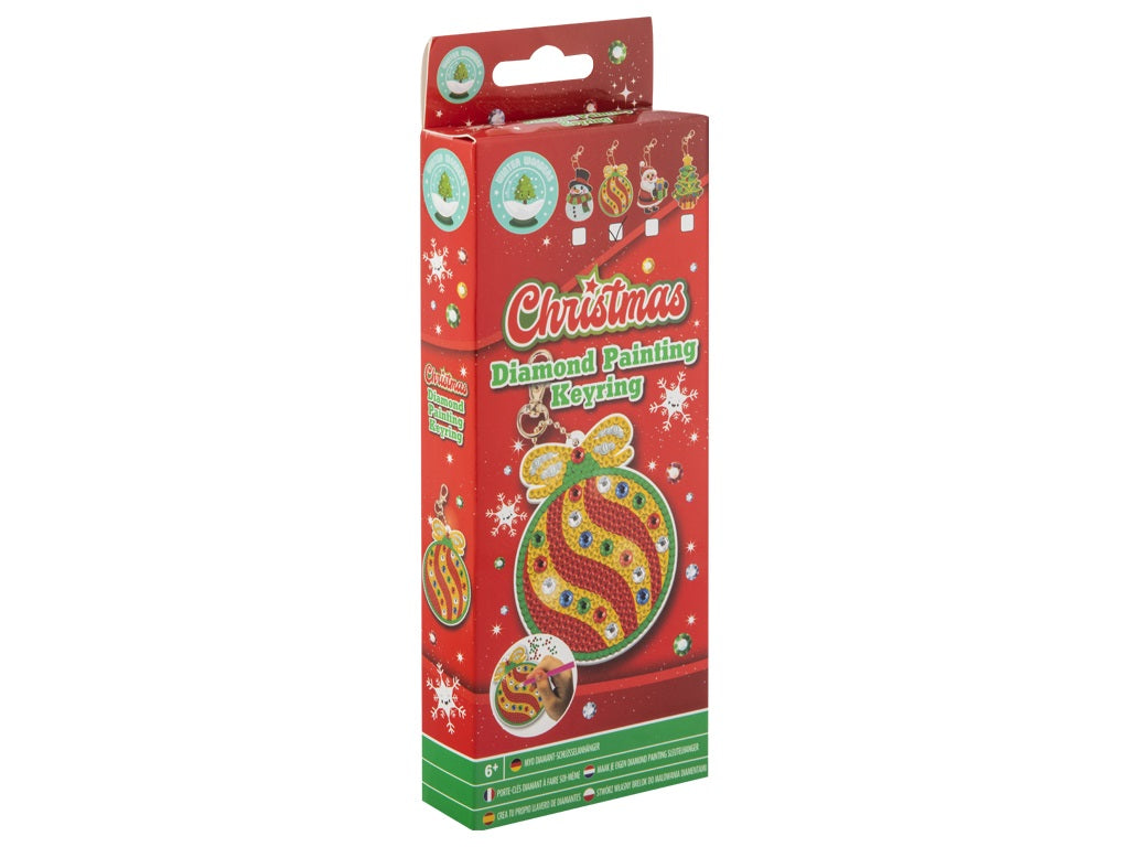 Diamond painting keychain Christmas ball 