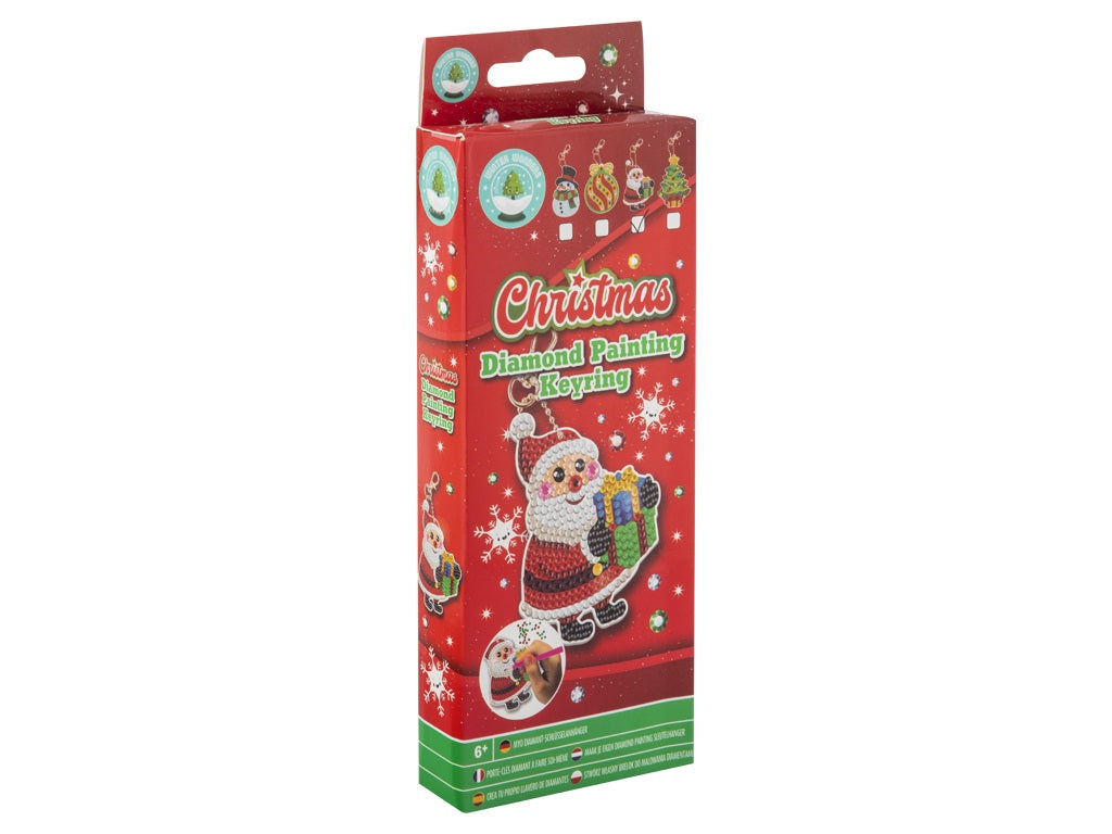 Diamond painting keychain Santa Claus 