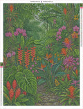 Thumbnail for Diamond painting adhesive canvas preview - Jungle Path