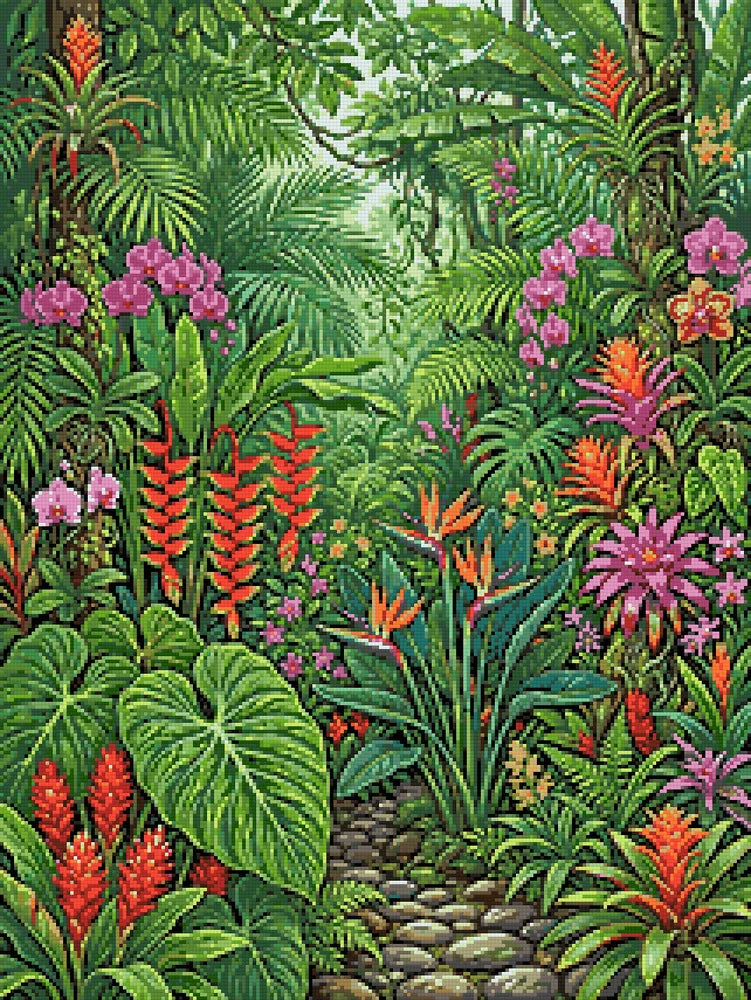 Diamantmönster för Jungle Path