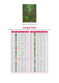 Thumbnail for DMC color chart for Jungle Path diamond painting - 46 colors