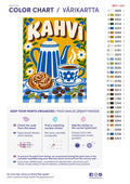 Thumbnail for Paint color chart and instructions - Kahvi 30x40cm