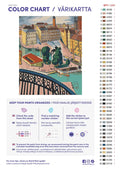 Thumbnail for Paint color chart and instructions - Karl Johans Torg, Stockholm 40x50cm