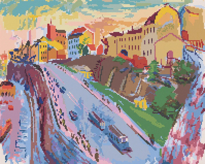 Katarinavägen by Grünewald, 50x40 cm diamond painting – finished design preview