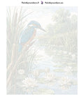Thumbnail for Paint by numbers numbered canvas - Kingfisher and Water Lilies 40x50cm