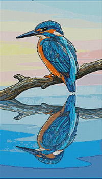 Thumbnail for Diamond pattern - Kingfisher Diamond Painting