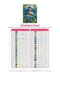 Thumbnail for DMC color chart for Kingfisher Pond diamond painting - 32 colors