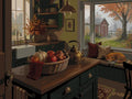 Thumbnail for Kitchen, orange cat and fruit basket paint by numbers