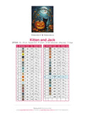 Thumbnail for Color chart for the Kitten and Jack diamond painting