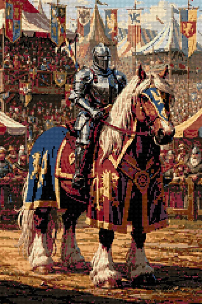 Diamond Pattern - Knight on Horse