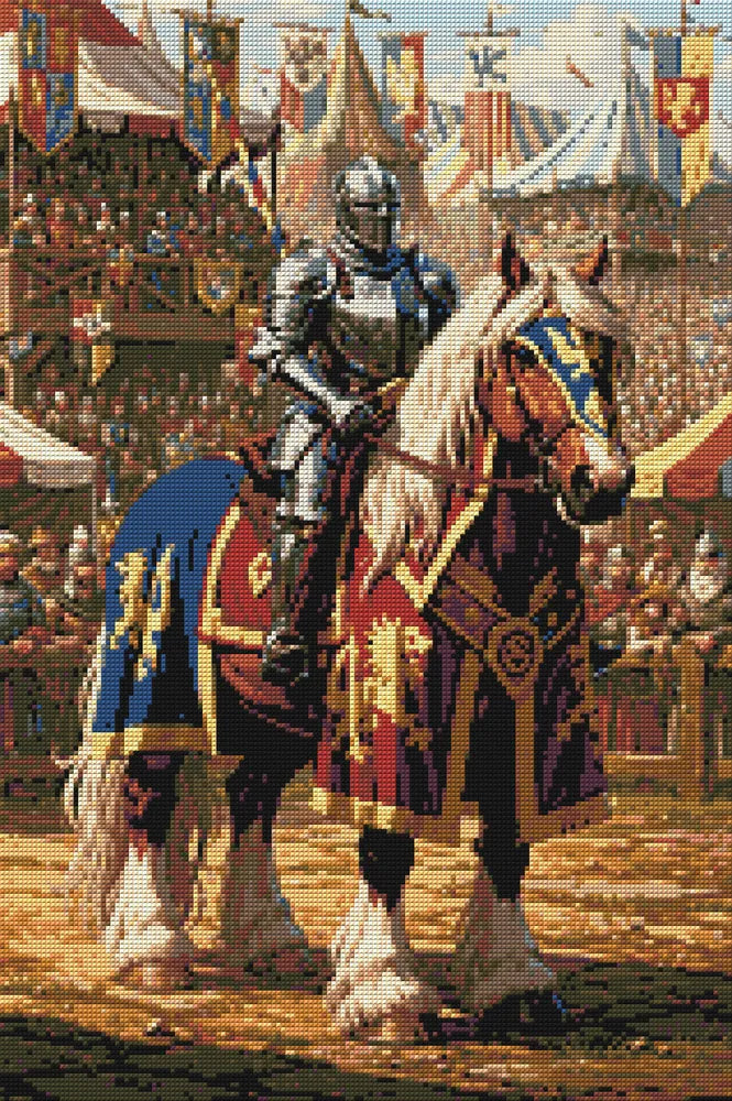 Diamond Pattern - Knight on Horse