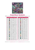 Thumbnail for DMC color chart for Koala Moon Gardener diamond painting - 41 colors
