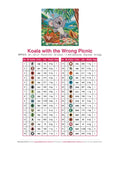 Thumbnail for DMC color chart for Koala with the Wrong Picnic diamond painting - 32 colors