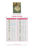 Thumbnail for DMC color chart for L Etoile The Star diamond painting - 40 colors