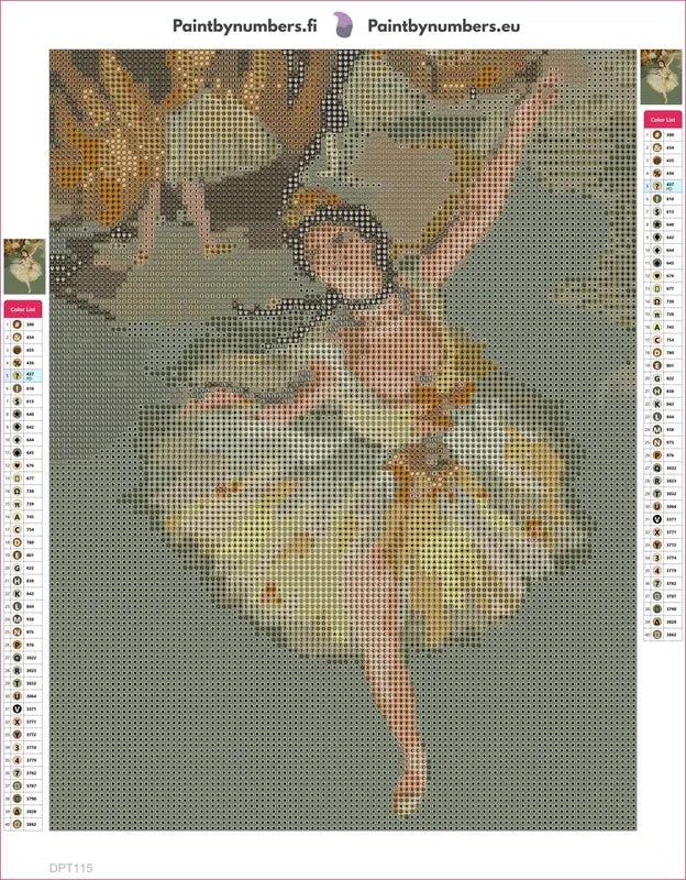 L Etoile The Star diamond painting adhesive canvas 30x40cm