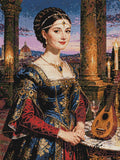 Thumbnail for Diamond pattern - Lady with Mandolin