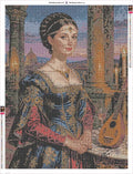 Thumbnail for Lady with Mandolin diamond painting adhesive canvas 60x80cm