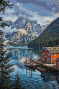 Thumbnail for Diamond Pattern - Lake Boathouse