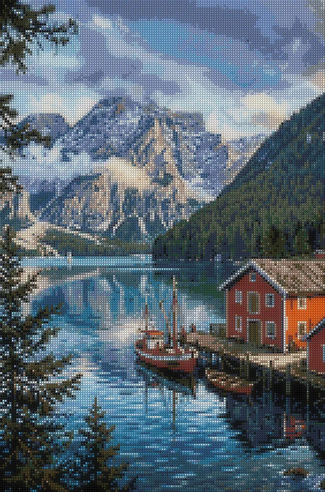 Diamond Pattern - Lake Boathouse