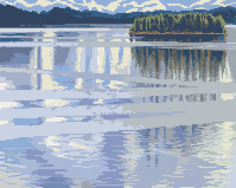 Lake Keitele by Gallen-Kallela, 50x40 cm diamond painting – finished design preview