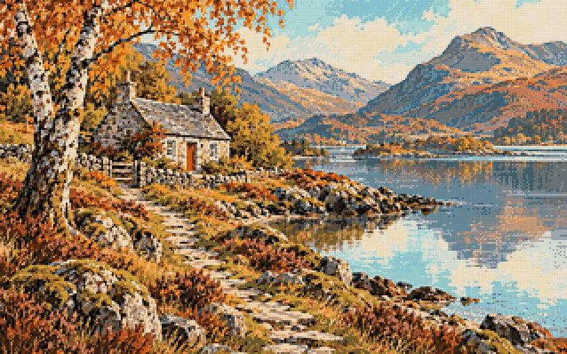 Diamantmönster för Lakeside Cottage
