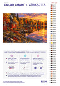 Thumbnail for Paint color chart and instructions - Lakeside Sauna in Autumn 60x40cm