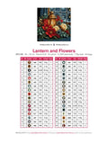 Thumbnail for DMC color chart for Lantern and Flowers diamond painting - 34 colors