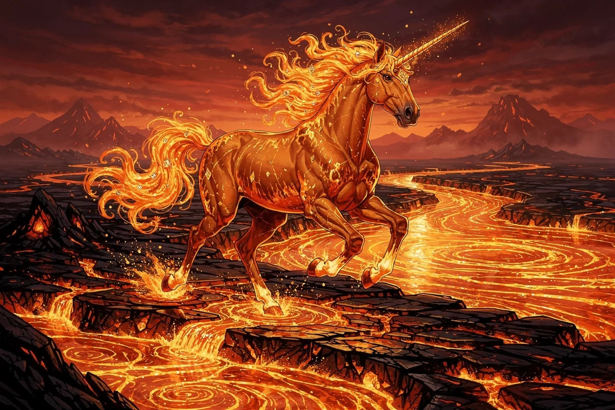 Diamond Painting Lava Unicorn