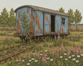 Thumbnail for Left on the Siding, 50x40 cm diamond painting – original artwork the design is made from