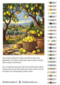 Thumbnail for Color chart and instructions - Lemon Baskets in Countryside 40x50cm