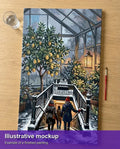Thumbnail for Illustration of the completed paint by numbers - Lemon Tree in Greenhouse 40x70cm