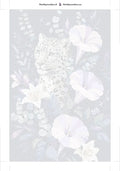 Thumbnail for Paint by numbers numbered canvas - Leopard and Purple Flowers 40x60cm