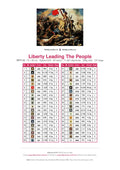 Thumbnail for DMC color chart for Liberty Leading The People diamond painting - 40 colors