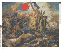 Thumbnail for Liberty Leading The People diamond painting adhesive canvas 75x60cm