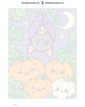 Thumbnail for Paint by numbers numbered canvas - Little Bat in the Pumpkin Patch 30x40cm