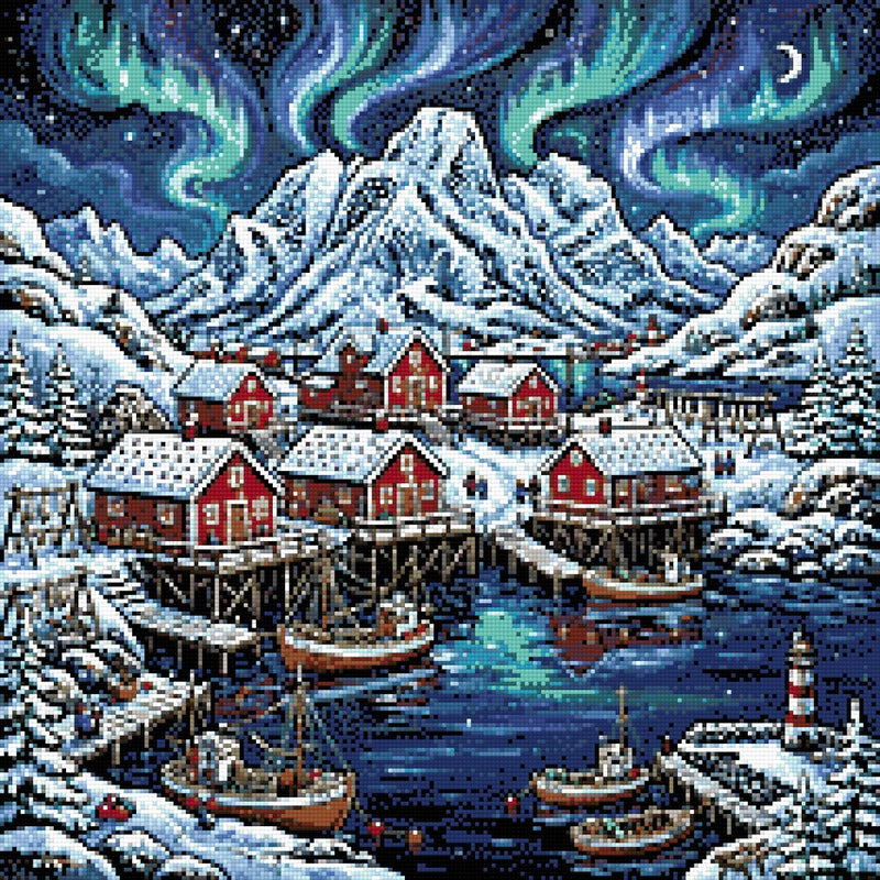 Diamantmönster för Lofoten Winter