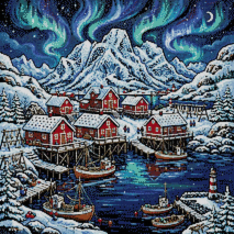 Diamond pattern - Lofoten Winter