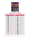 Thumbnail for DMC color chart for London River Lights diamond painting - 36 colors