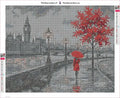 Thumbnail for London Walk diamond painting adhesive canvas 50x40cm