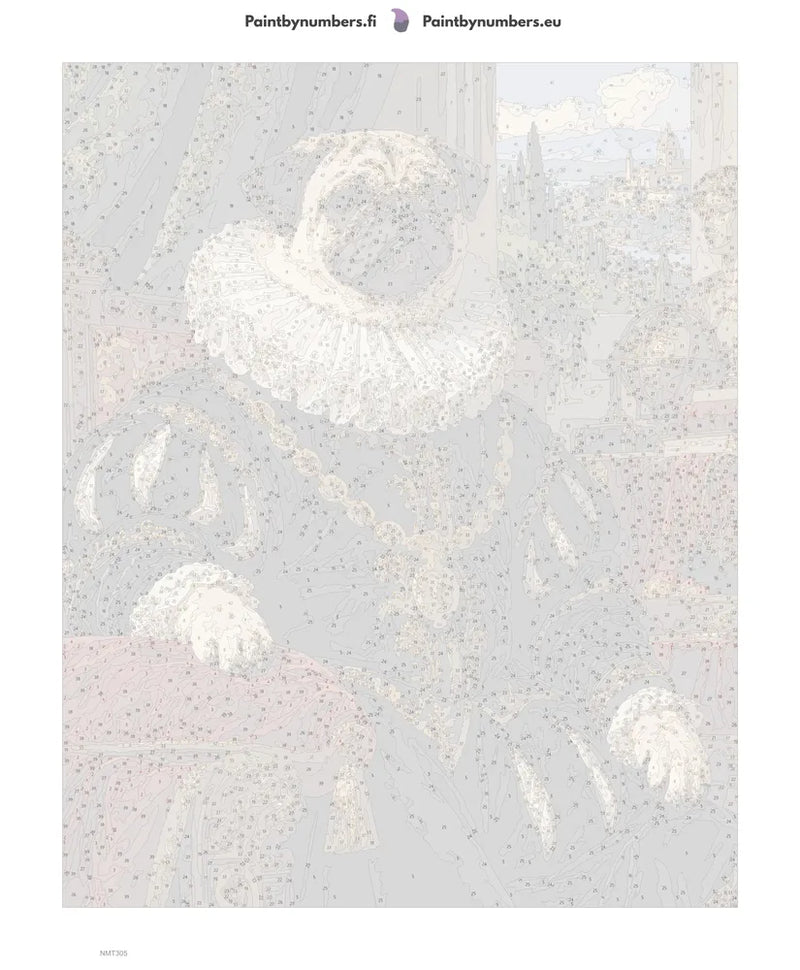 Paint by numbers numbered canvas - Lord Pug 40x50cm