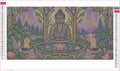 Thumbnail for Diamond painting adhesive canvas preview - Lotus Basin Stillness