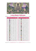 Thumbnail for DMC color chart for Lotus Basin Stillness diamond painting - 32 colors