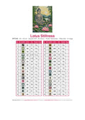 Thumbnail for DMC color chart for Lotus Stillness diamond painting - 32 colors